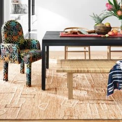 LOLOI LEELA 05 HOOKED WOOL RUG: TERRACOTTA