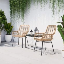 ZUO Outdoor LYON NATURAL WICKER DINING CHAIR | SET OF 2