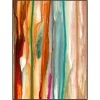 L ART "LINES OF HAPPINESS" MARBLE GLAZE CANVAS ART