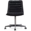 FOUR HANDS MALIBU RIDER BLACK LEATHER DESK CHAIR Office