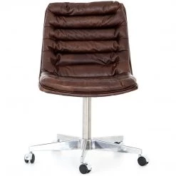 FOUR HANDS Office MALIBU WHISKEY LEATHER DESK CHAIR