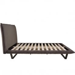MOES MANILLA GREY VELVET PLATFORM KING BED Furniture 10 MOES MANILLA GREY VELVET PLATFORM KING BED Furniture