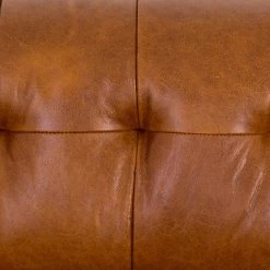 FOUR HANDS MARLIN LEATHER SOFA: MANHATTAN SYCAMORE