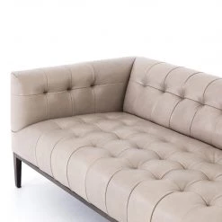 FOUR HANDS Furniture MARLIN LEATHER SOFA: DUSTY STONE