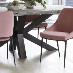 MOES MAXIM GREY LIVE EDGE DINING TABLE