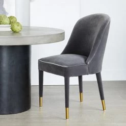 MOES Kitchen + Dining LIBERTÉ HIGH-BACK VELVET DINING CHAIR | SET OF 2
