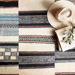 LOLOI MIKA 04 INDOOR-OUTDOOR RUG: IVORY, BLUE, ORANGE 8 LOLOI MIKA 04 INDOOR-OUTDOOR RUG: IVORY, BLUE, ORANGE