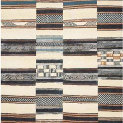 LOLOI MIKA 04 INDOOR-OUTDOOR RUG: IVORY, BLUE, ORANGE