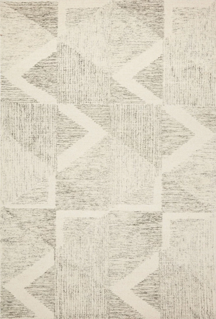 LOLOI MILO HAND-TUFTED WOOL RUG: IVORY, GRANITE 1 LOLOI MILO HAND-TUFTED WOOL RUG: IVORY, GRANITE