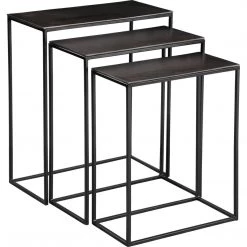 UTTERMOST MOJO METALLIC SLAB NESTING TABLES