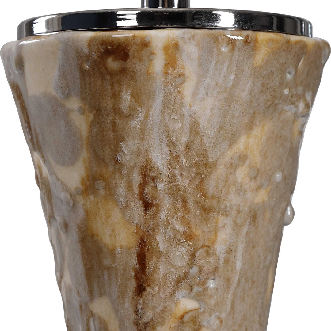 UTTERMOST MOTTLED AMBER GLAZE CERAMIC LAMP 3 UTTERMOST MOTTLED AMBER GLAZE CERAMIC LAMP