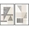 L ART "MIDNIGHT CITY I & II" GLASS FRAMED ART Wall Art