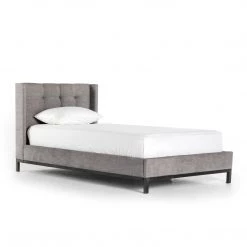 FOUR HANDS Furniture NEWHALL HARBOR GRAY UPHOLSTERED BED