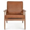 MOES Living Room OAKIE CAMEL LEATHER ARM CHAIR