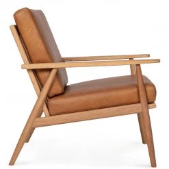 MOES Living Room OAKIE CAMEL LEATHER ARM CHAIR 10 MOES Living Room OAKIE CAMEL LEATHER ARM CHAIR