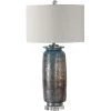 UTTERMOST OCEAN METALLIC GLASS LAMP Lighting