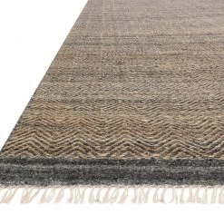 LOLOI OMEN WOOL + JUTE RUG: SLATE, SAND
