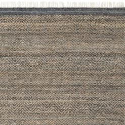 LOLOI OMEN WOOL + JUTE RUG: SLATE, SAND