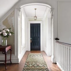 LOLOI OWEN 03 JUTE + WOOL FLAT RUG: SAGE, MULTI