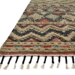 LOLOI OWEN 03 JUTE + WOOL FLAT RUG: SAGE, MULTI