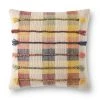 LOLOI GARDEN PLAID THROW PILLOW
