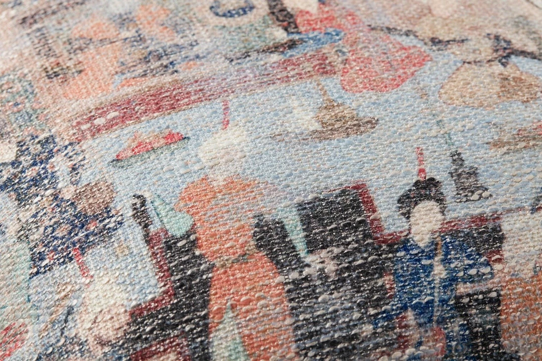 LOLOI Pillows + Poufs VILLAGE SCENES VINTAGE PRINT PILLOWS 6 LOLOI Pillows + Poufs VILLAGE SCENES VINTAGE PRINT PILLOWS