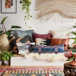 LOLOI Pillows + Poufs CARLO FRINGE EDGE THROW PILLOW