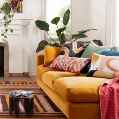 LOLOI Pillows + Poufs CARLO FRINGE EDGE THROW PILLOW