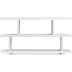 MOES Furniture PARKER GLOSS WHITE LACQUER CONSOLE SHELF