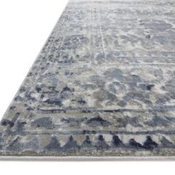 LOLOI PATINA 06 RUG: SILVER, BLUE