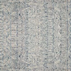 LOLOI PEREGRINE HAND-TUFTED WOOL RUG: OCEAN, ASH