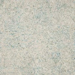 LOLOI PEREGRINE HAND-TUFTED WOOL RUG: AQUA