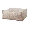 LOLOI SIENNA CHAMPAGNE VINTAGE PRINT POUF Benches + Ottomans + Stools