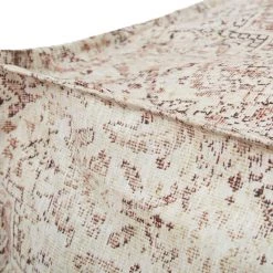 LOLOI SIENNA CHAMPAGNE VINTAGE PRINT POUF Benches + Ottomans + Stools
