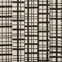 LOLOI POLLY HAND-TUFTED WOOL + JUTE RUG: BLACK, IVORY