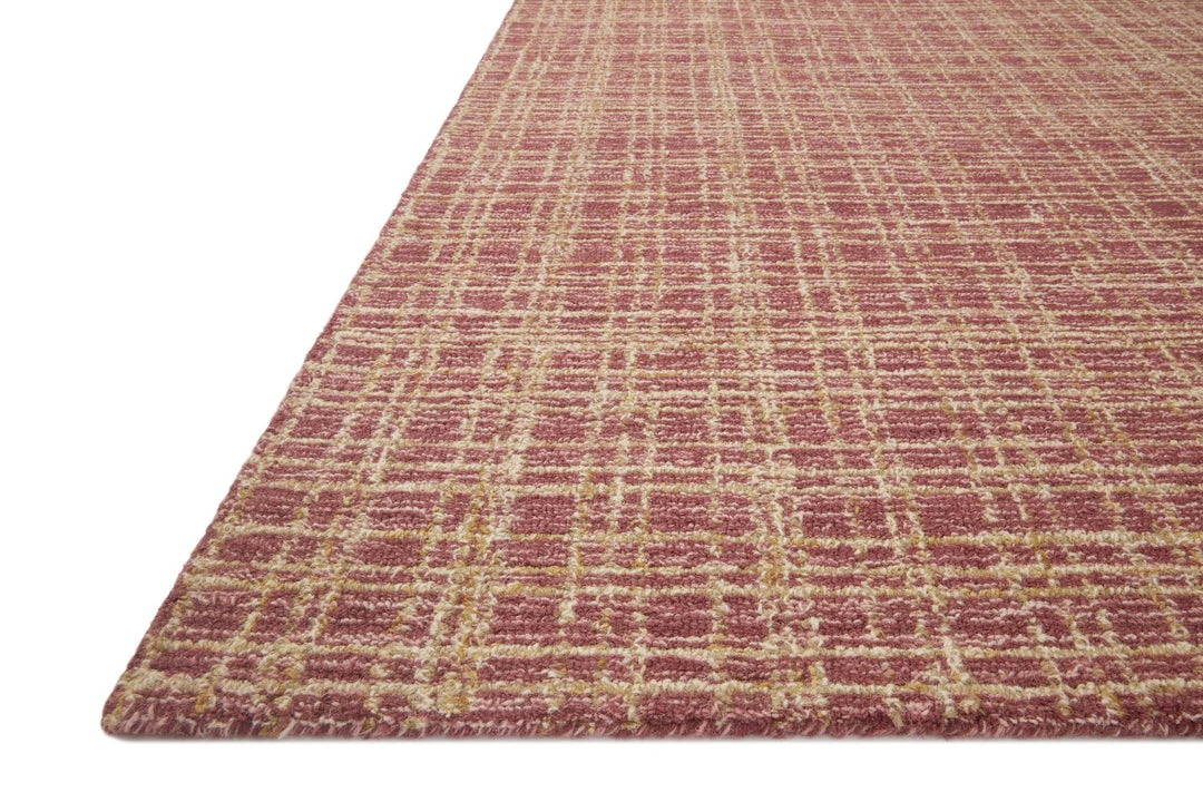 LOLOI POLLY HAND-TUFTED WOOL + JUTE RUG: RASPBERRY 7 LOLOI POLLY HAND-TUFTED WOOL + JUTE RUG: RASPBERRY