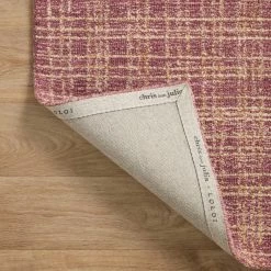 LOLOI POLLY HAND-TUFTED WOOL + JUTE RUG: RASPBERRY 10 LOLOI POLLY HAND-TUFTED WOOL + JUTE RUG: RASPBERRY