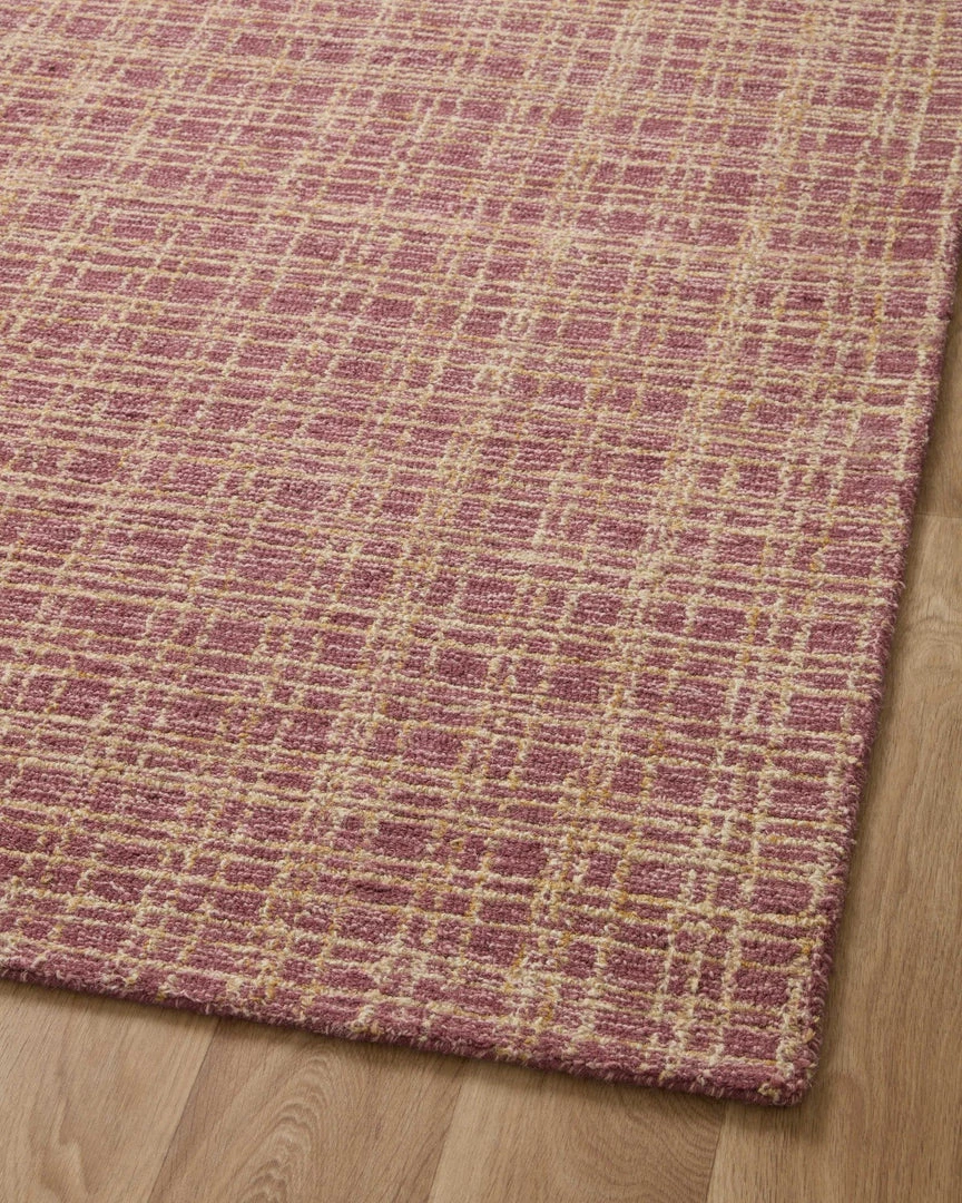 LOLOI POLLY HAND-TUFTED WOOL + JUTE RUG: RASPBERRY 5 LOLOI POLLY HAND-TUFTED WOOL + JUTE RUG: RASPBERRY