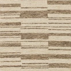 LOLOI POLLY HAND-TUFTED WOOL + JUTE RUG: BEIGE, TOBACCO