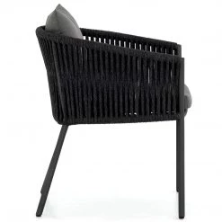 FOUR HANDS Furniture PORTO OUTDOOR DINING CHAIR: CHARCOAL