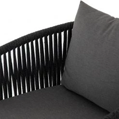 FOUR HANDS Furniture PORTO OUTDOOR DINING CHAIR: CHARCOAL