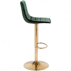 ZUO PRIMA GREEN VELVET + GOLD ADJUSTABLE STOOL Kitchen + Dining 8 ZUO PRIMA GREEN VELVET + GOLD ADJUSTABLE STOOL Kitchen + Dining