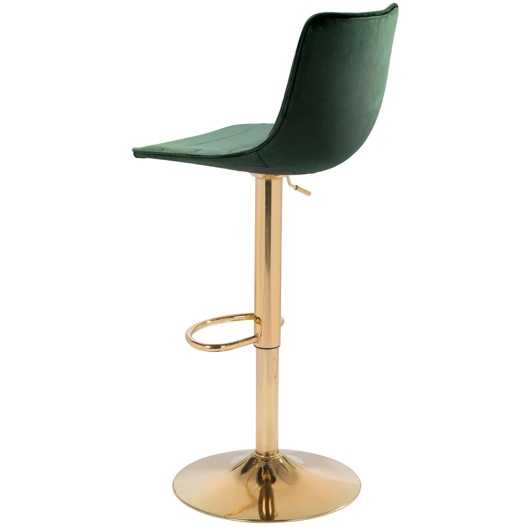 ZUO PRIMA GREEN VELVET + GOLD ADJUSTABLE STOOL Kitchen + Dining 4 ZUO PRIMA GREEN VELVET + GOLD ADJUSTABLE STOOL Kitchen + Dining
