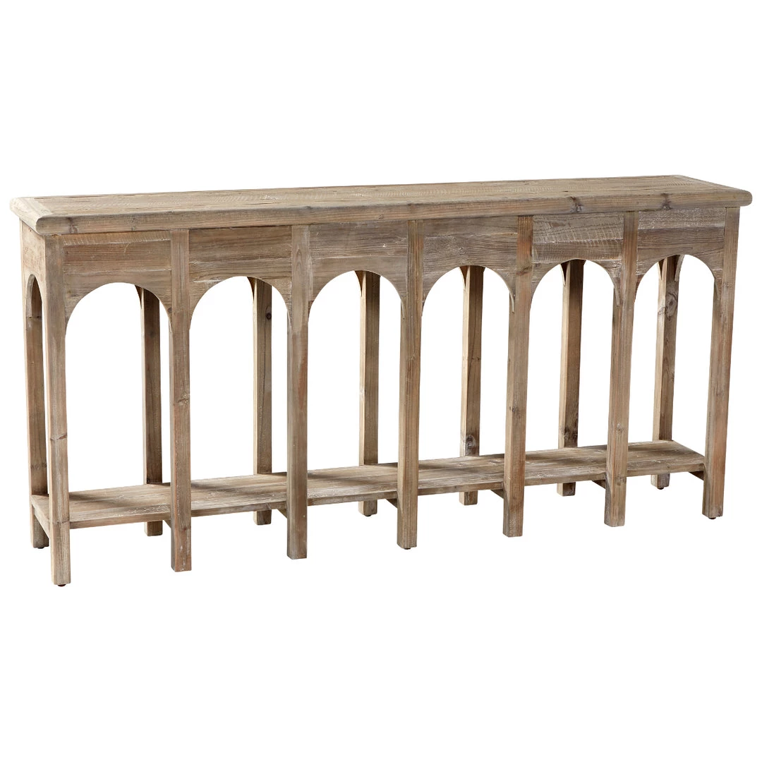 CYAN PROVENCIA WEATHERED PINE CONSOLE TABLE Furniture 2 CYAN PROVENCIA WEATHERED PINE CONSOLE TABLE Furniture