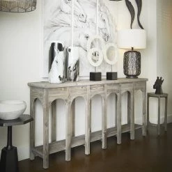 CYAN PROVENCIA WEATHERED PINE CONSOLE TABLE Furniture 8 CYAN PROVENCIA WEATHERED PINE CONSOLE TABLE Furniture