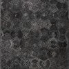 LOLOI PRESCOTT POLYESTER, WOOL + VISCOSE RUG: CHARCOAL