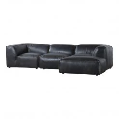 MOES LUXE DREAM MODULAR SECTIONAL ANTIQUE BLACK