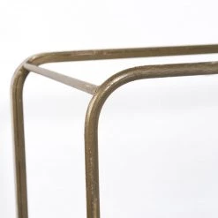 FOUR HANDS RADIATE BRASS IRON + GLASS TOP COFFEE TABLE Furniture