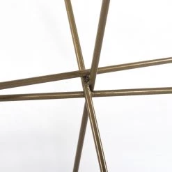 FOUR HANDS RADIATE BRASS IRON + GLASS TOP COFFEE TABLE Furniture