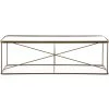 FOUR HANDS RADIATE BRASS IRON + GLASS TOP COFFEE TABLE Furniture